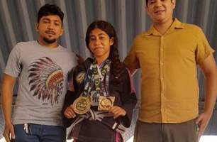 Aluna da rede municipal de Picos se destaca em competição mundial de jiu-jitsu (Foto: Divulgação)