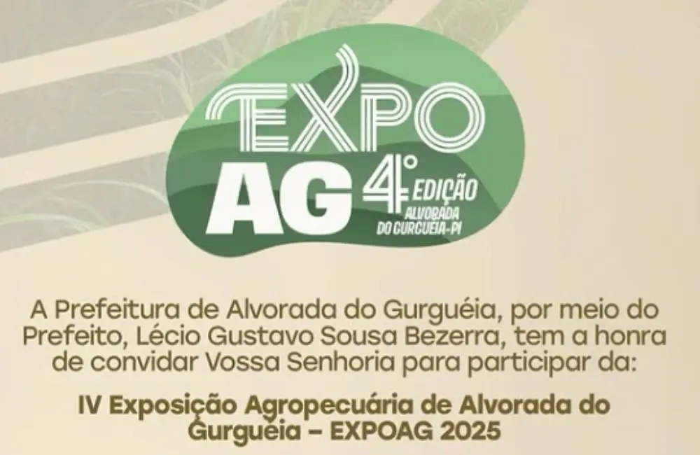 Alvorada do Gurguéia se prepara para a IV Exposição Agropecuária – EXPOAG 2025