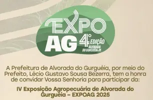 Alvorada do Gurguéia se prepara para a IV Exposição Agropecuária – EXPOAG 2025 (Foto: Reprodução/Redes sociais)