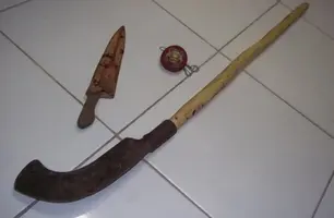 Armas do crime (Foto: Fm Imperial)