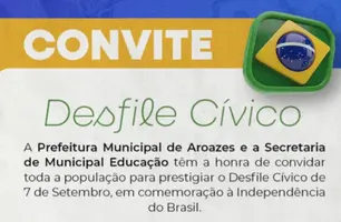 Aroazes realiza Desfile Cívico em comemoração à Independência do Brasil (Foto: Reprodução/Redes sociais)