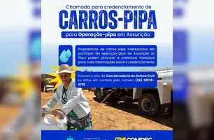 Assunção do Piauí inicia credenciamento de carros-pipa para combater a seca (Foto: Reprodução)