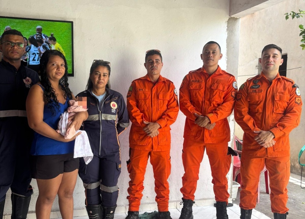 Bombeiros salvam recém-nascido engasgado com leite materno em Teresina