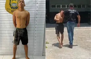 'Cabecinha' é preso suspeito de tentativa de assalto em Parnaíba (Foto: J. Marcos Folha do Delta)