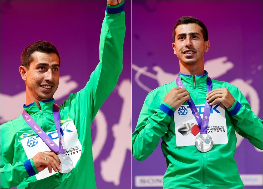 Caio Bonfim é prata na prova de 35 km do Mundial de Atletismo