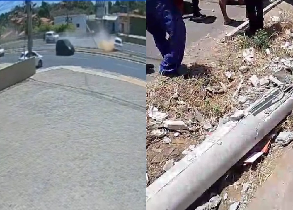 Câmera flagra acidente que deixou jovem morto após colisão na BR-316, em Teresina