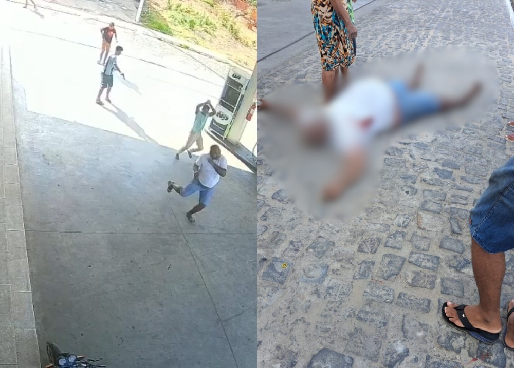 Câmera flagra ataque deixou filho de ex-PM baleado em São Pedro do Piauí