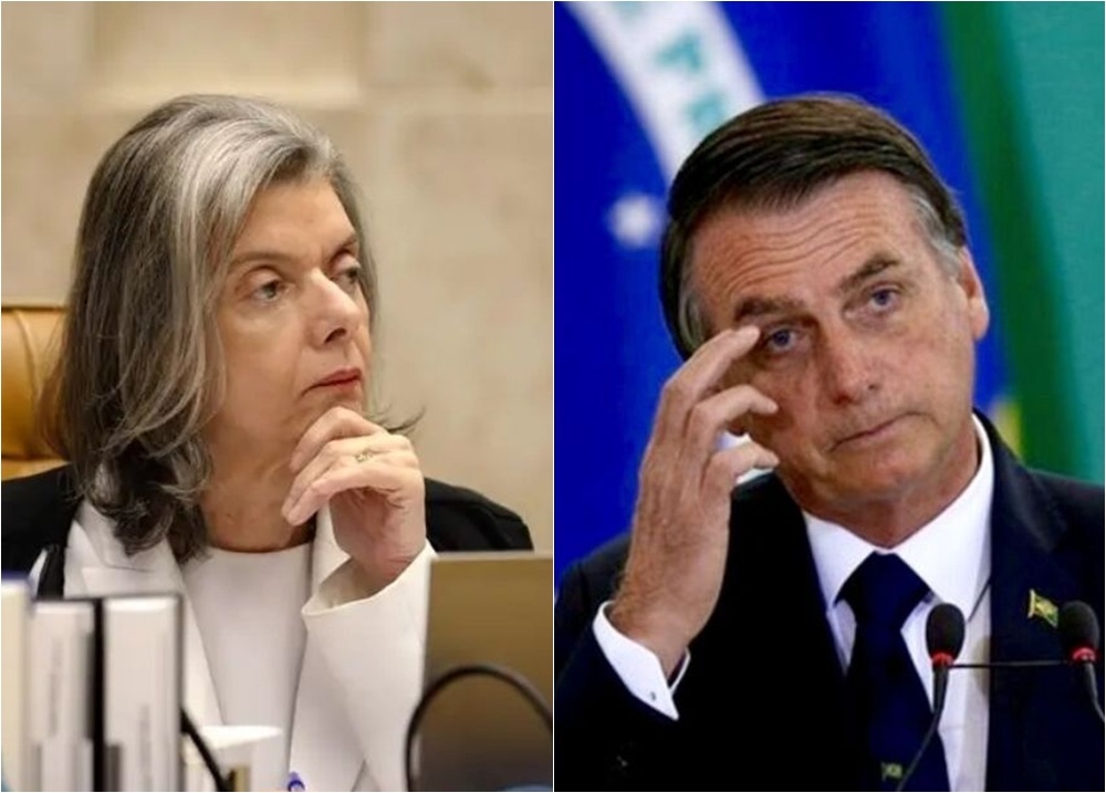 Cármem Lúcia e Jair Bolsonaro