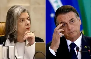 Cármem Lúcia e Jair Bolsonaro (Foto: Reprodução)