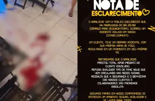 Casal fica ferido após disparo de arma de fogo em bar na zona Norte de Teresina (Foto: Reprodução)