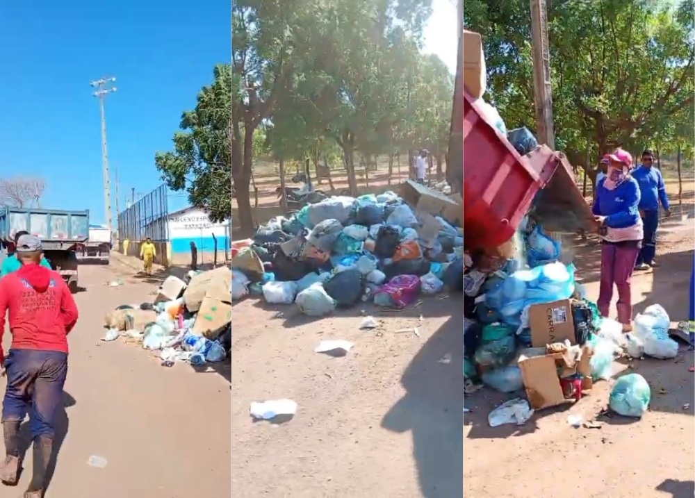 Catadores protestam contra desativação parcial do aterro sanitário de Teresina