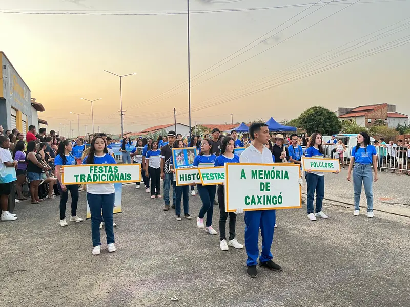 Caxingó celebra 7 de Setembro com desfile cívico e homenagens a 30 anos de cultura