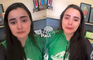 Ciclista de Piripiri relata ter sido alvo de machismo durante prova em Barras (Foto: Reprodução)