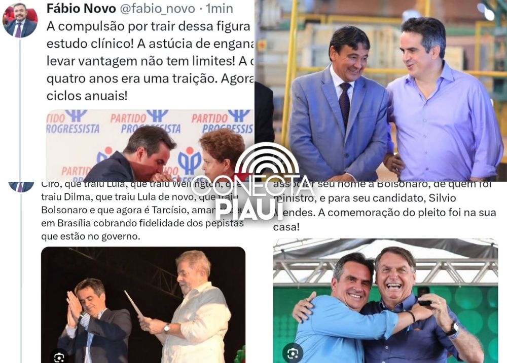 ‘Compulsão por trair’, dispara Fábio Novo sobre conduta política de Ciro Nogueira