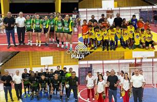 Comunidade celebra entrega da reforma do Ginásio Poliesportivo em Pau D'Arco do PI (Foto: Assessoria)