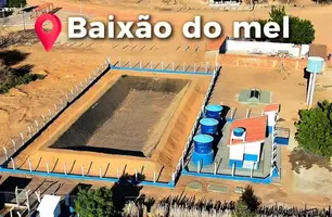 Comunidade do Baixão do Mel comemora funcionamento de dessalinizador em Jurema (Foto: Reprodução)