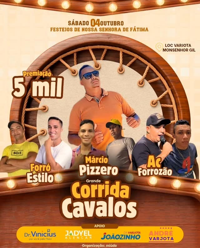Comunidade Varjota, em Monsenhor Gil, inicia festejos com programação especial