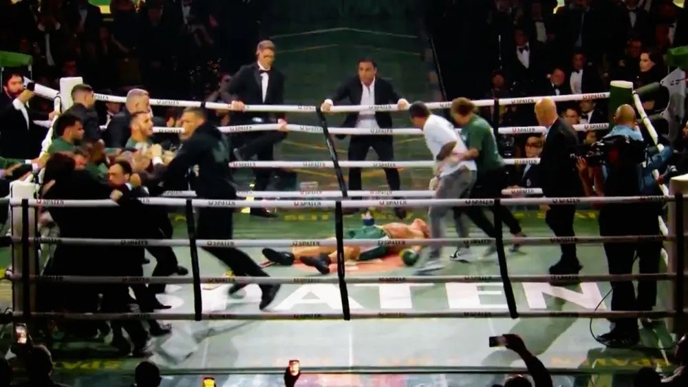 Confusão marca luta entre Popó Freitas e Wanderlei Silva no Spaten Fight Night