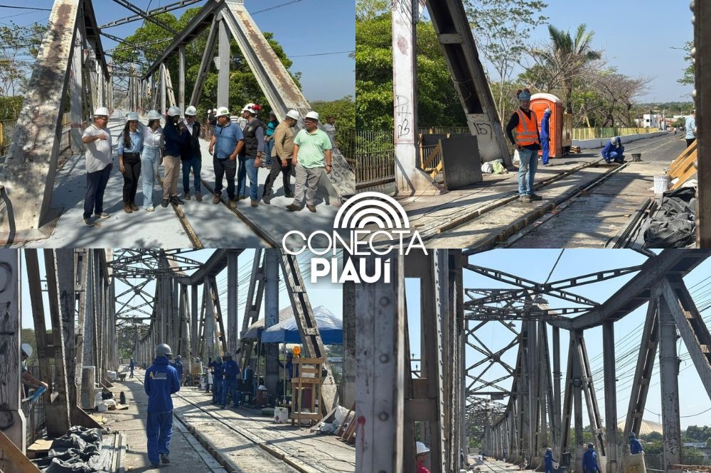 CREA-PI realiza visita técnica na Ponte Metálica que liga Teresina a Timon