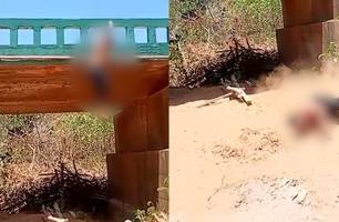 Criança fica internada após pular de ponte durante desafio em Canto do Buriti (Foto: Reprodução)