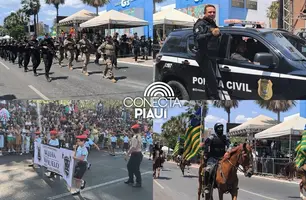 Desfile de 7 de Setembro reúne mais de 50 instituições e leva multidão a Teresina (Foto: Conecta Piauí)