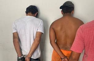 Dois homens são presos suspeitos de roubo na Praça João Luís, em Teresina (Foto: Divulgação/Polícia Civil)