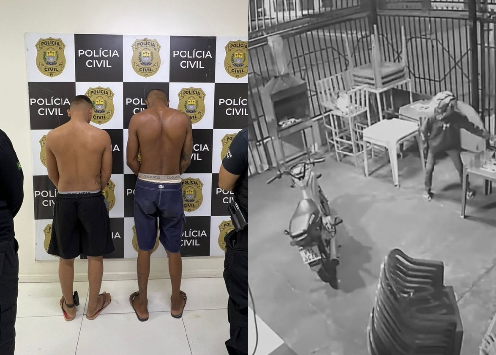 Dupla é presa suspeita de arrastão em restaurante na zona Sul de Teresina