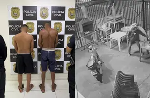 Dupla é presa suspeita de arrastão em restaurante na zona Sul de Teresina (Foto: Divulgação/Polícia Civil)
