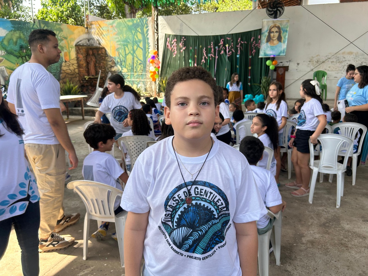 Estudante do 5º ano, Luís Sabá