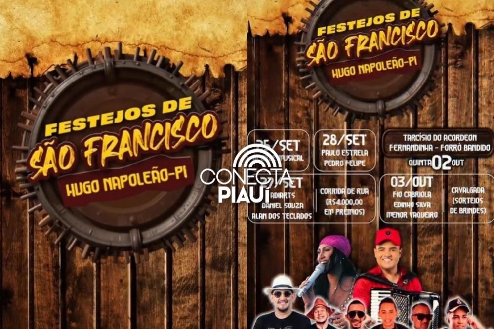Festejos de São Francisco começam nesta sexta em Hugo Napoleão