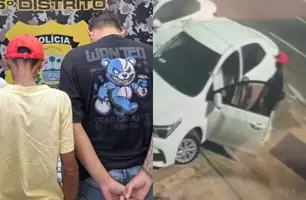 Flanelinha é preso após furtar celular de mulher dentro de carro em Teresina (Foto: Divulgação/PMPI)