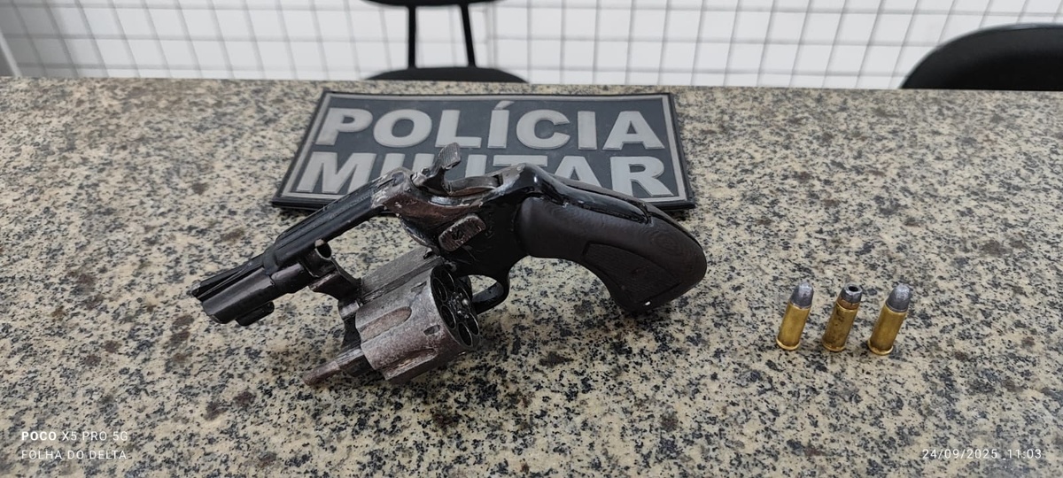 Foragido da Justiça conhecido como 'Caveira' é preso com arma de fogo em Parnaíba