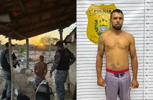 Força Tática recaptura foragido da Penitenciária do Maranhão em Parnaíba (Foto: Divulgação/PMPI)