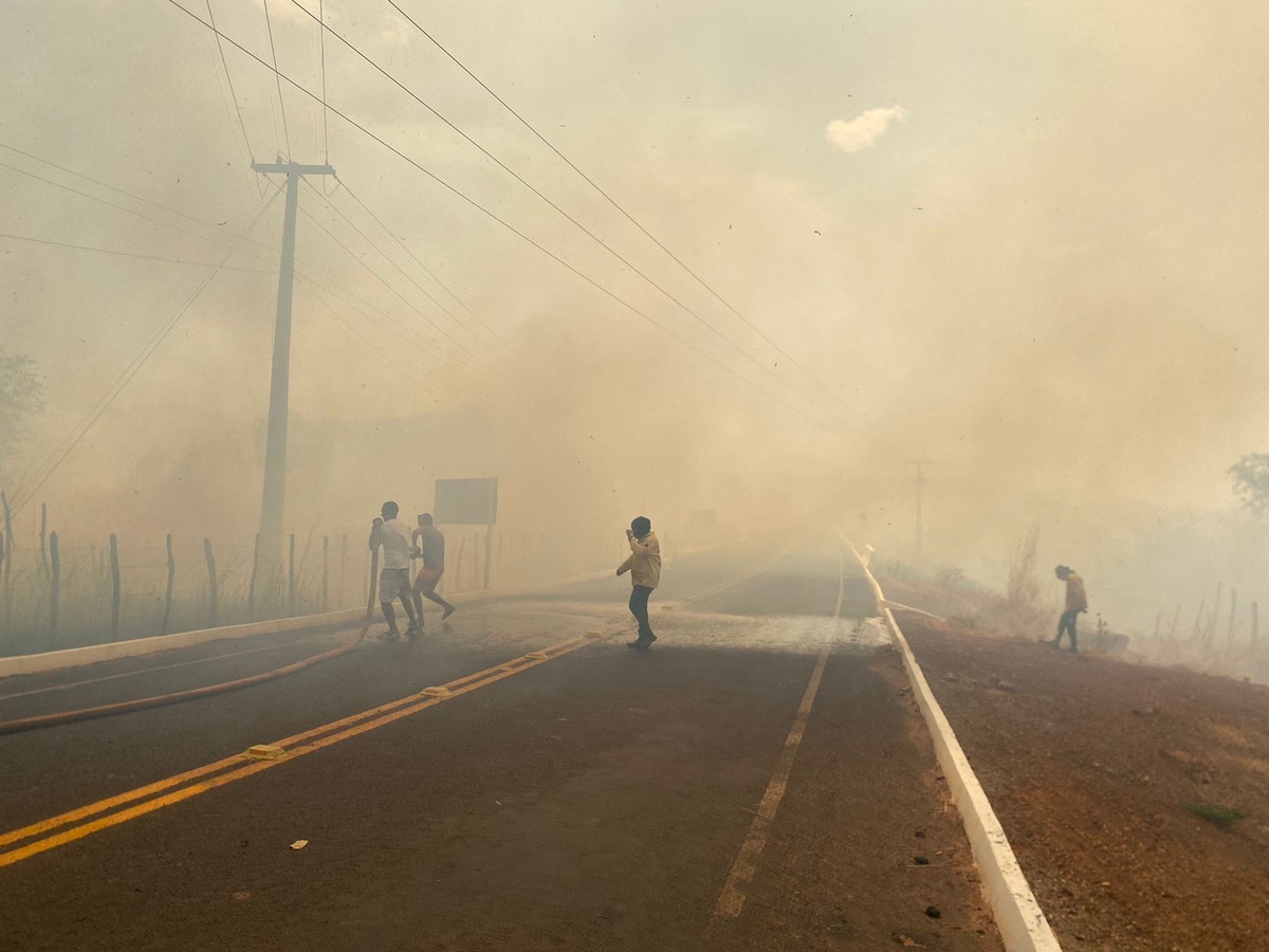 Grande incêndio atinge casas e mata animais em Aroazes; Semarh aciona alerta 2