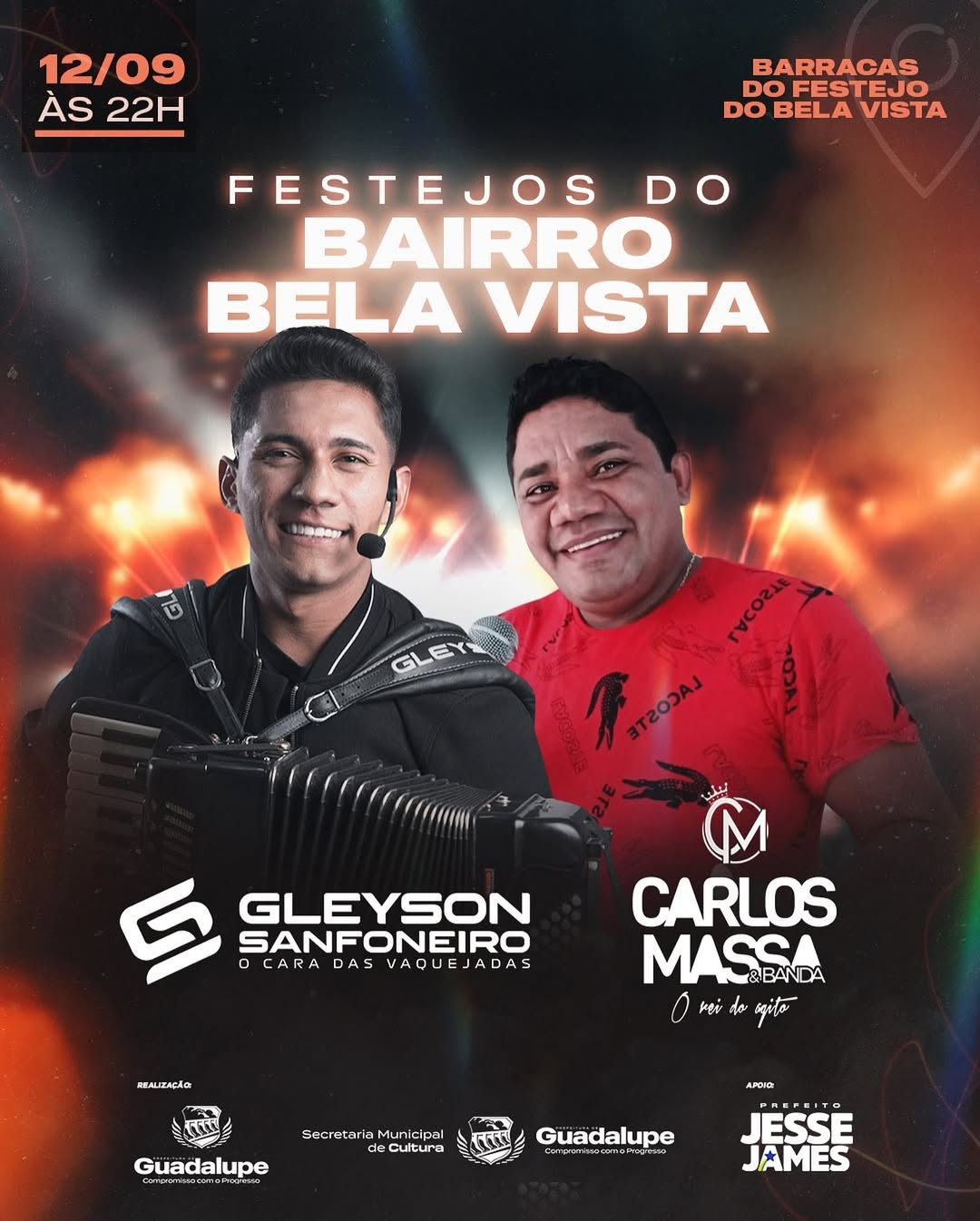 Guadalupe realiza festejo do bairro Bela Vista nesta sexta-feira (12)