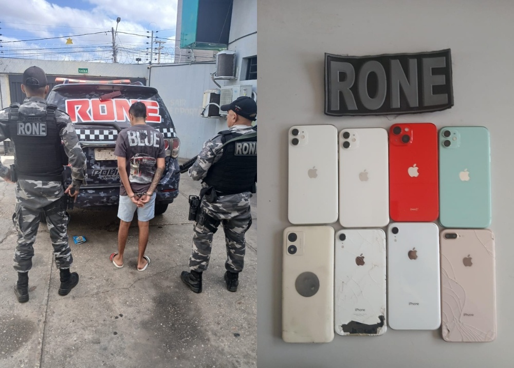 Homem é preso com celulares roubados no Conjunto Bela Vista III, em Teresina