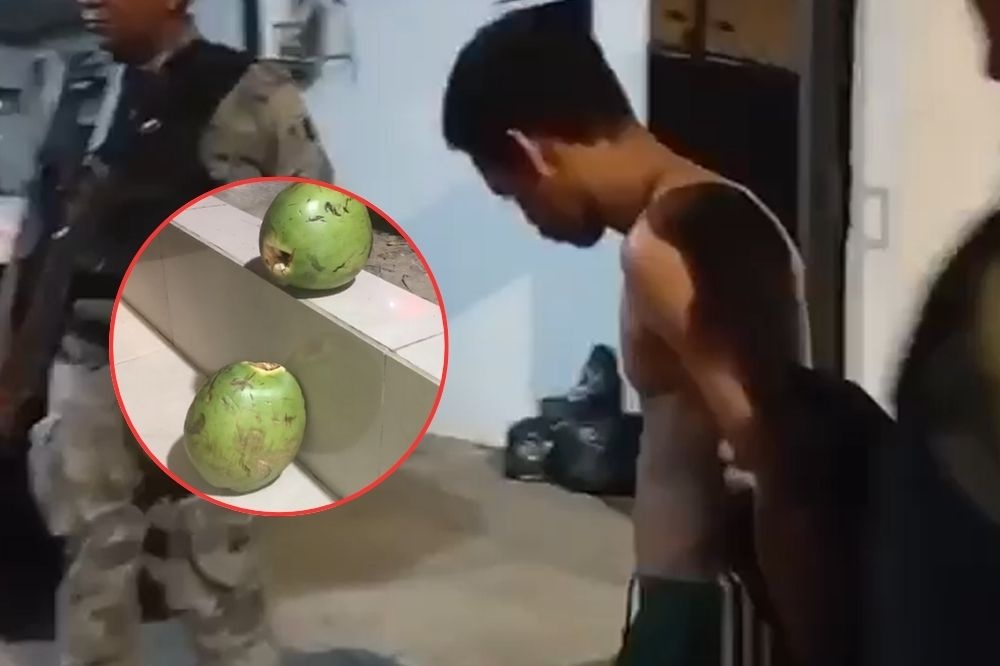 Homem é preso em Teresina vendendo drogas escondidas dentro de cocos
