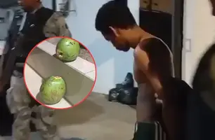 Homem é preso em Teresina vendendo drogas escondidas dentro de cocos (Foto: Reprodução)