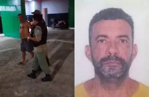 Homem é preso por violência doméstica no bairro Dirceu, em Parnaíba (Foto: Reprodução)