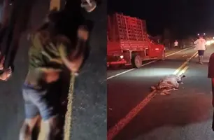 Homem morre em acidente de motocicleta em rodovia próxima a Cocal de Telha (Foto: Imagens enviadas ao Conecta Piauí)