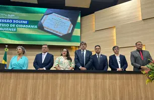 Homenageados com o Título de Cidadania Piauiense (Foto: Heitor Carvalho/Conecta Piauí)