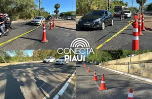 Interdição da Ponte Metálica gera congestionamentos de 3 KM na Br-316 em Timon (Foto: Reprodução)