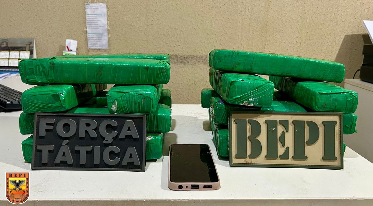 Jovem é presa com 15 tabletes de maconha ao desembarcar de ônibus em Picos