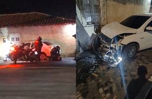 Jovem é preso após perseguição dirigindo carro roubado na zona Norte de Teresina (Foto: Reprodução)
