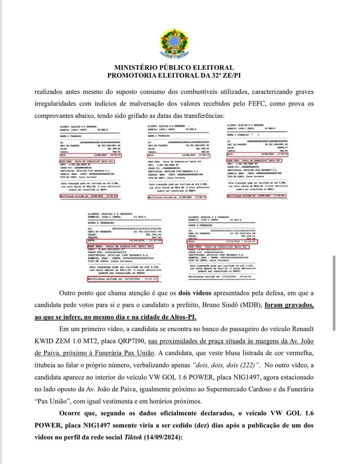 Justiça investiga MDB de Pau D’Arco por fraude à cota de gênero nas eleições