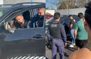 Motorista visivelmente embriagado é preso após causar acidente em Teresina (Foto: Reprodução)