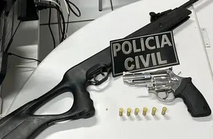 Mulher é presa com arma de fogo após tentativa de homicídio em São Raimundo Nonato (Foto: Divulgação/Polícia Civil)