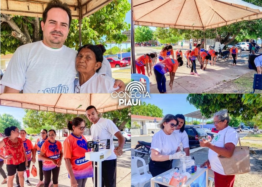Nazaré do Piauí promove 'Saúde na Praça' com serviços e atividades gratuitas