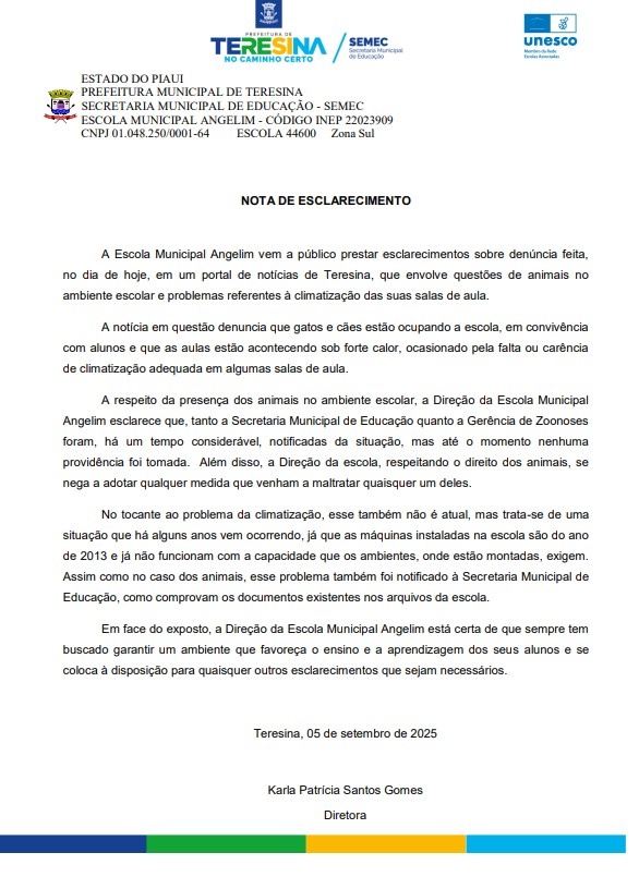 Nota de Esclarecimento