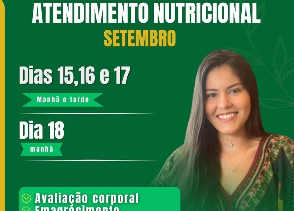 Nutricionista oferece atendimentos em Jurema do Piauí durante mês da saúde